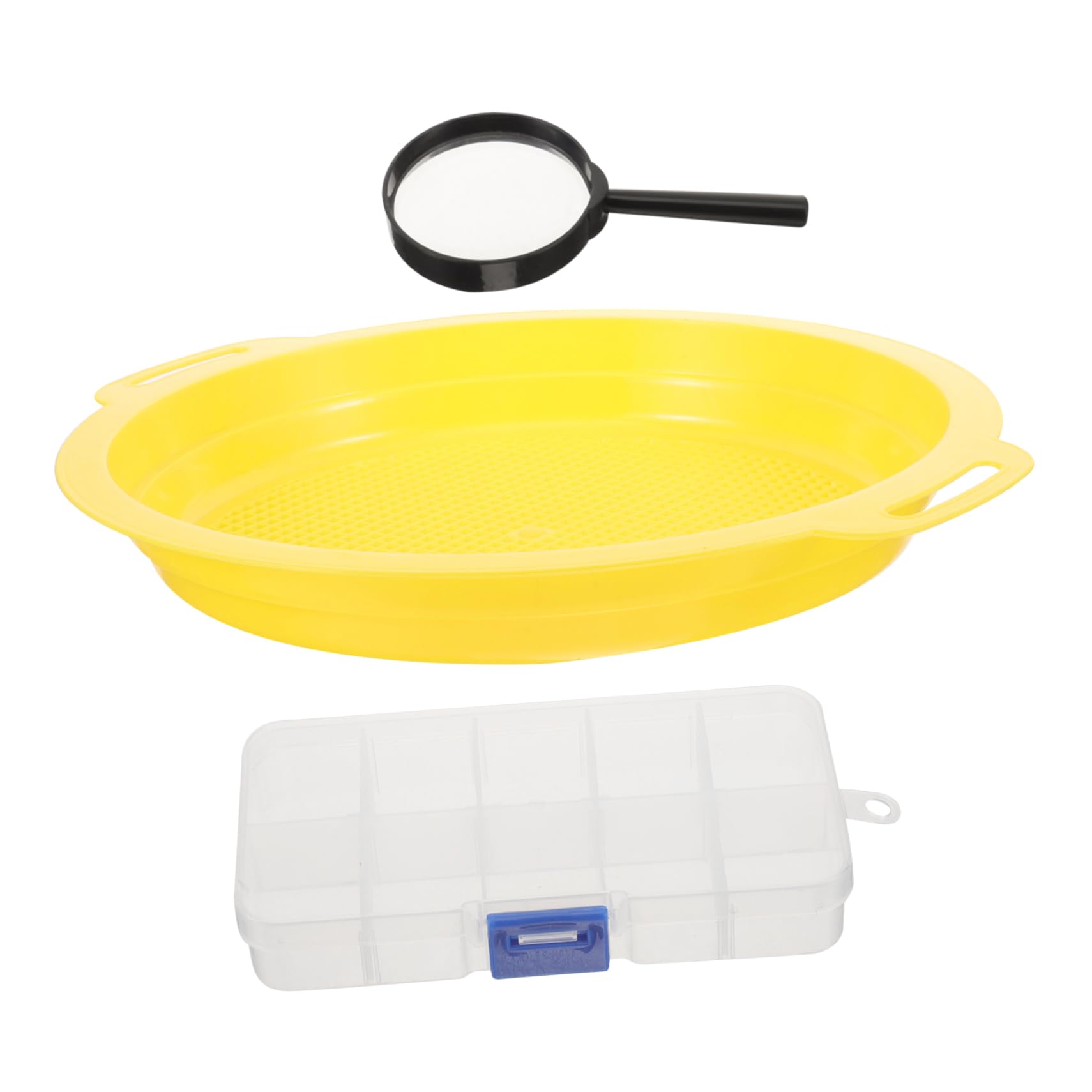 YARNOW Gold Pan Tools Set Panning Sieve Kit Prospecting Pan Mining Sifting Screen