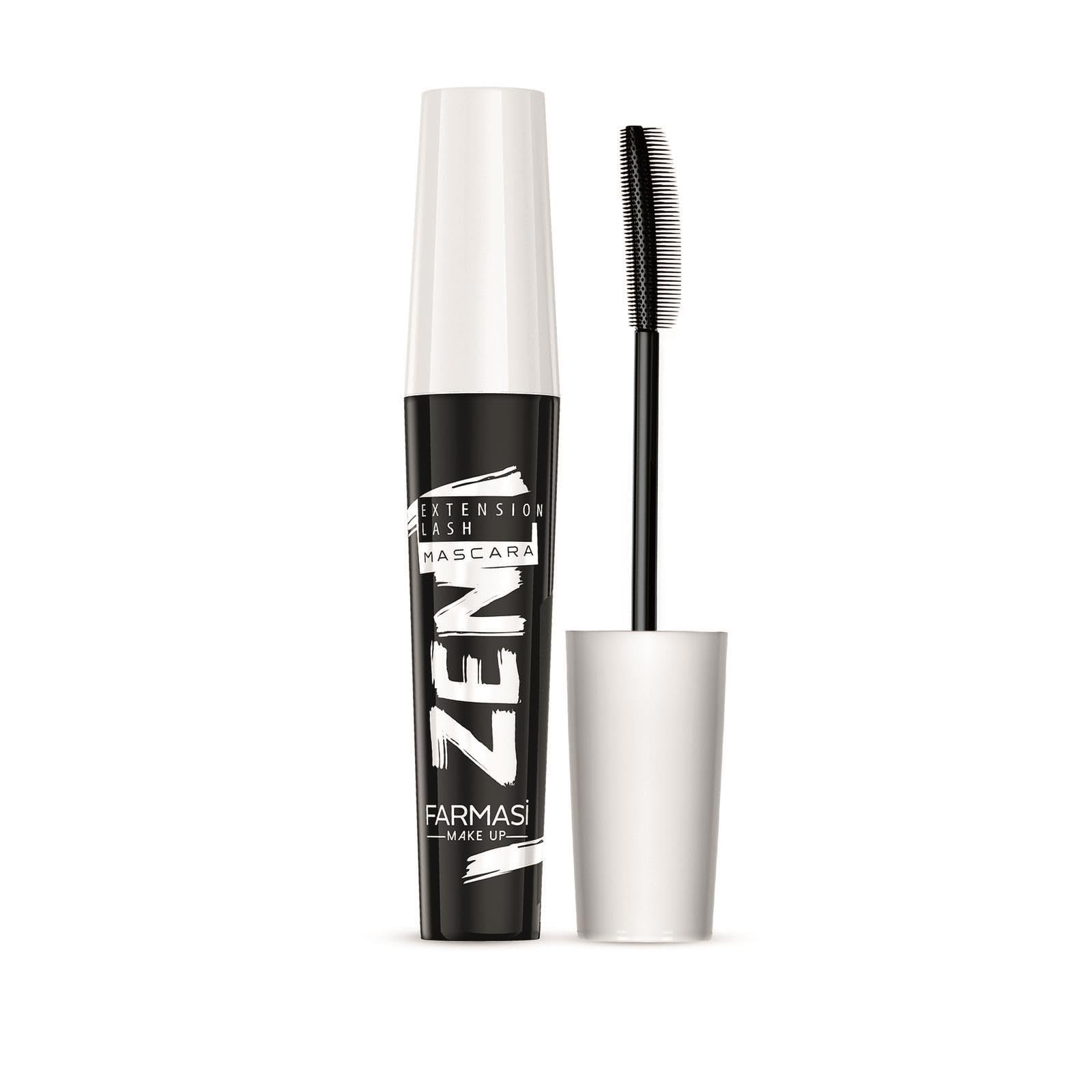 Farmasi Zen Mascara, 8ml / 0.27flOz - High-Performance Mascara for Instant Volume, Length, and Intense Black Color - Nourishing Formula with Vitamin E for Healthy, Defined Lashes