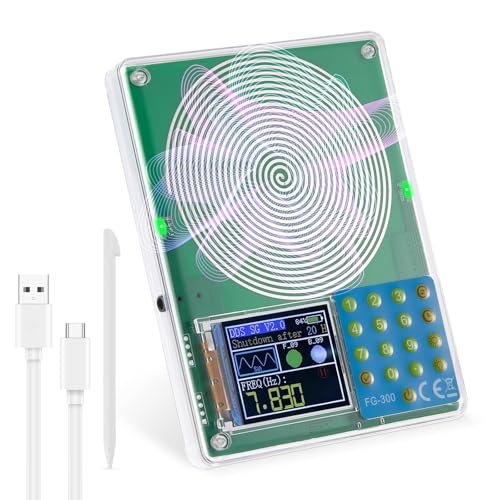Schumann Générateur de fréquence 7,83 Hz appareil de fréquence, générateur de fréquence portable 0,01 Hz à 200 kHz avec 13 formes d'ondes, batterie...