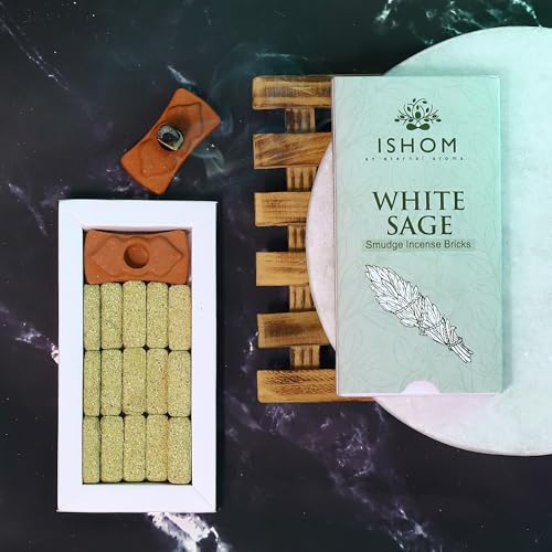 Smudge Incense Bricks - 45 Bricks (Pack of 3 x 15 Bricks)| Palo Santo, White Sage, Sandal Oudh, Incense Bricks for Cleansing Negative Energy & Protection, Yoga Meditation Aromatherapy - Image 5