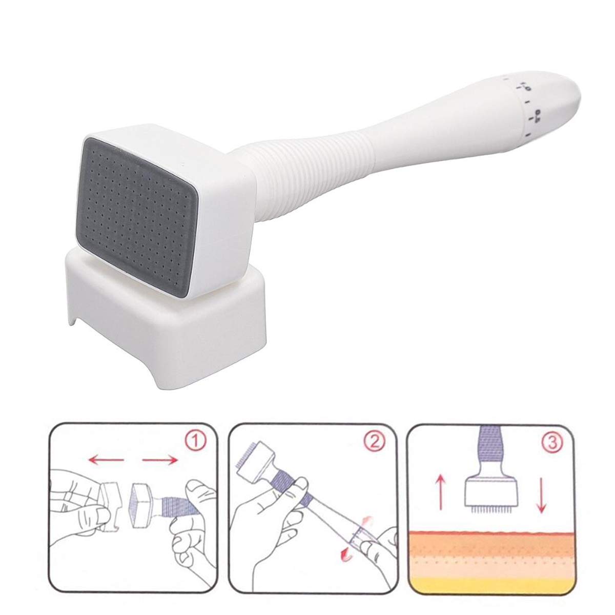 Koi Beauty Professional Titanium Microneedle Derma Stamp Adjustable