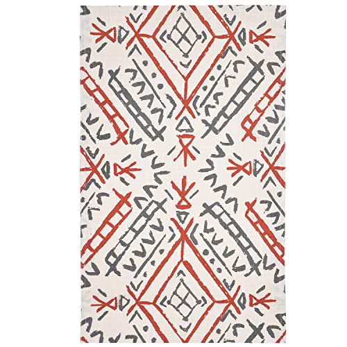 Image of Blanc 9 Katti Batti 100% Home & Kitchen Pure Cotton Multicoloured 4 /6 Seater Table Runner|(33x182) cm