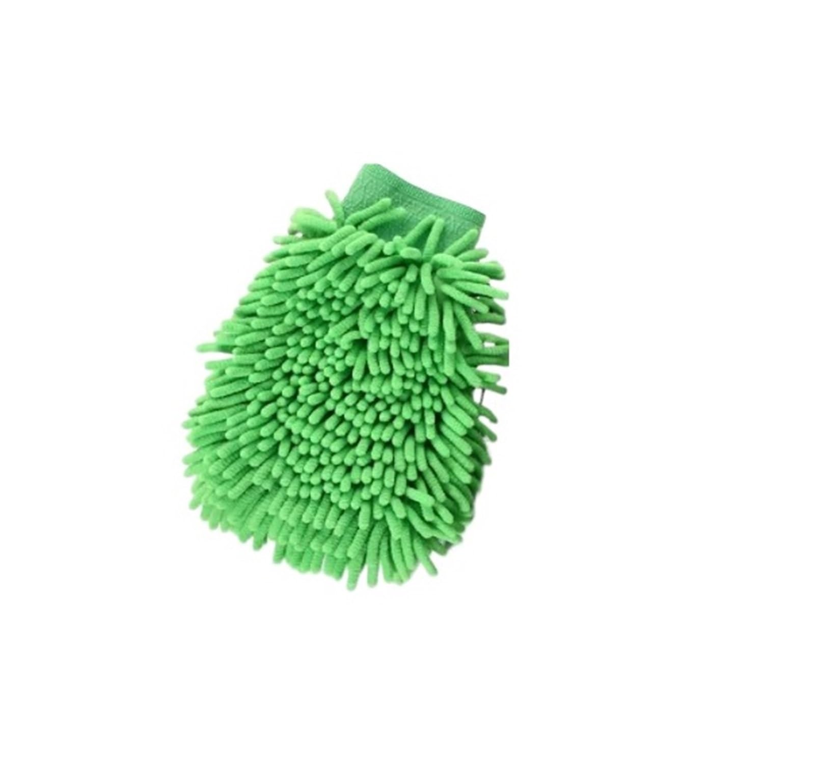 HEUchuan Fleece Car Wash Gloves Car Wash Gloves Coral Fleece Foaming Long Velvet Single-sided Double-sided Cleaning(Green)