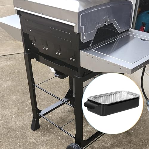 Image of Grease Pan for Charbroil 9328812P06 G416-0015-W1 G325-5703-W1 Grease Catcher with 15-Pack Aluminum Disposable Drip Pan for Charbroil Performance 463331221 463365021 and More