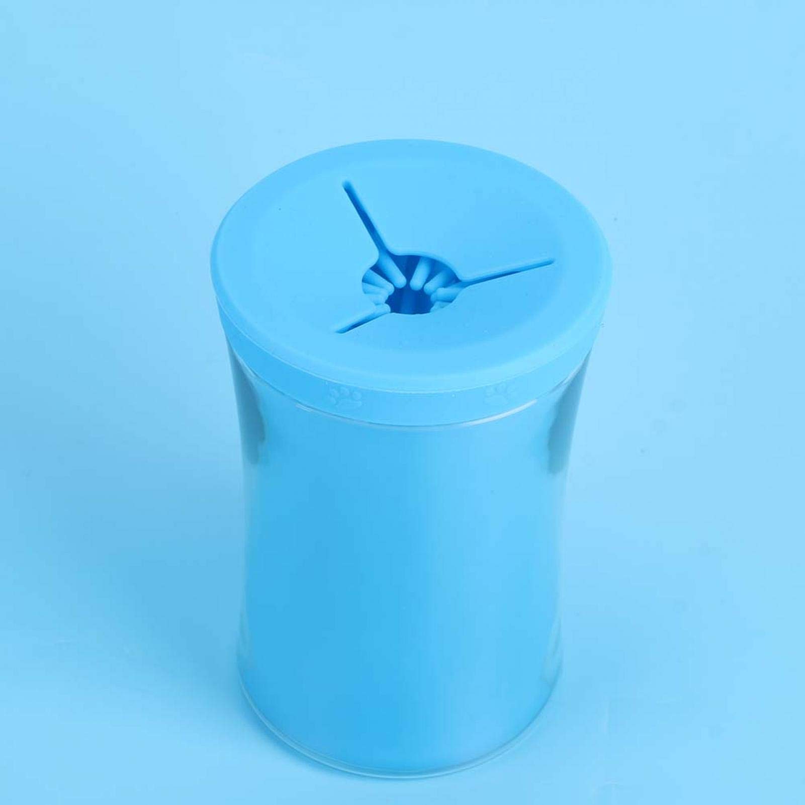 KetsicartDog Paw Cleaner, Pet Paw Cleaner Soft and Comfortable Dog Foot Washer 360 Degrees Cleaning Durable for Clean Up Paws(Blue)