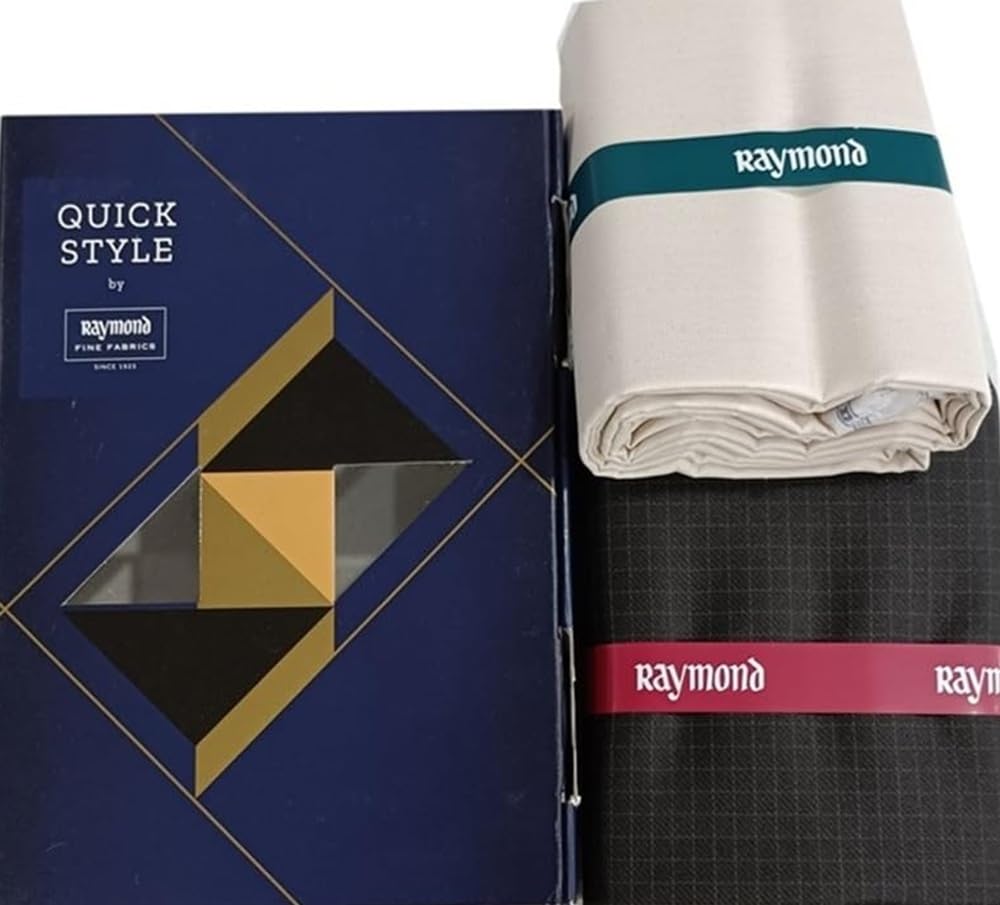 raymond fabrics Raymond Premium Cotton Shirt & Trouser Fabric Combo | Unstitched Formal Wear | Soft, Breathable & Durable Fabric-picture-23