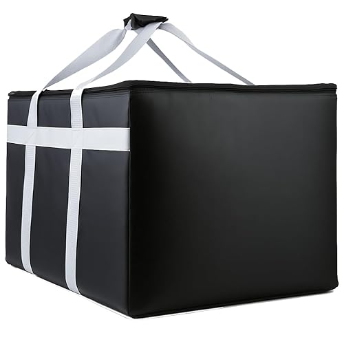 Miniatura 6 de musbus - Paquete de 2 bolsas térmicas para alimentos, bolsas reutilizables y resistentes con cierre de cremallera, bolsas plegables y duraderas