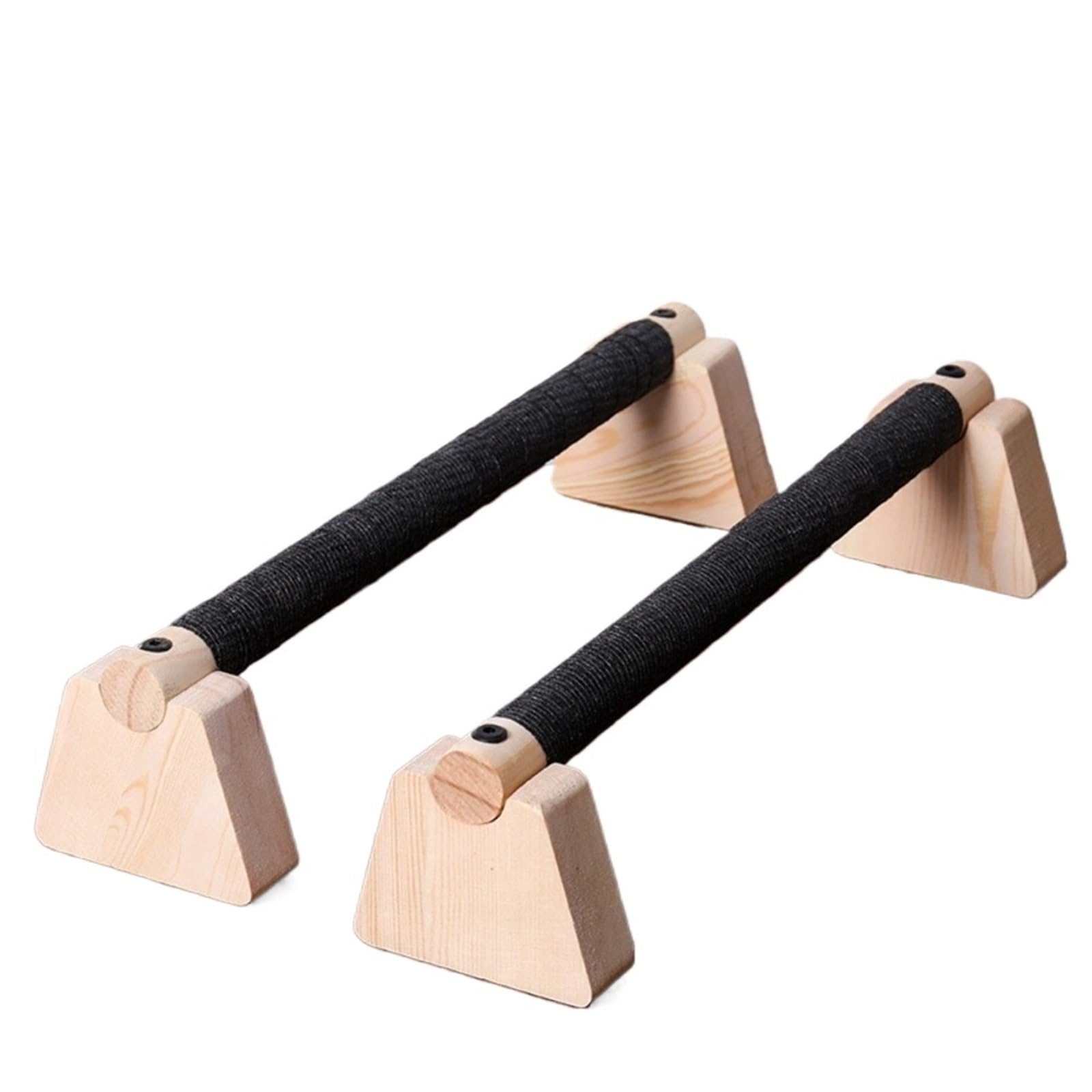 Barra para hacer verticales en gimnasia Barra de flexiones fitness madera maciza, antideslizante, for tríceps, equipo ejercicio for el hogar, 1 par