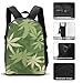 Leaves Weed Print Backpack Sets with Lunch Bag and Pencil Case Casual 17 Inch Daypack Set for Men and Women
