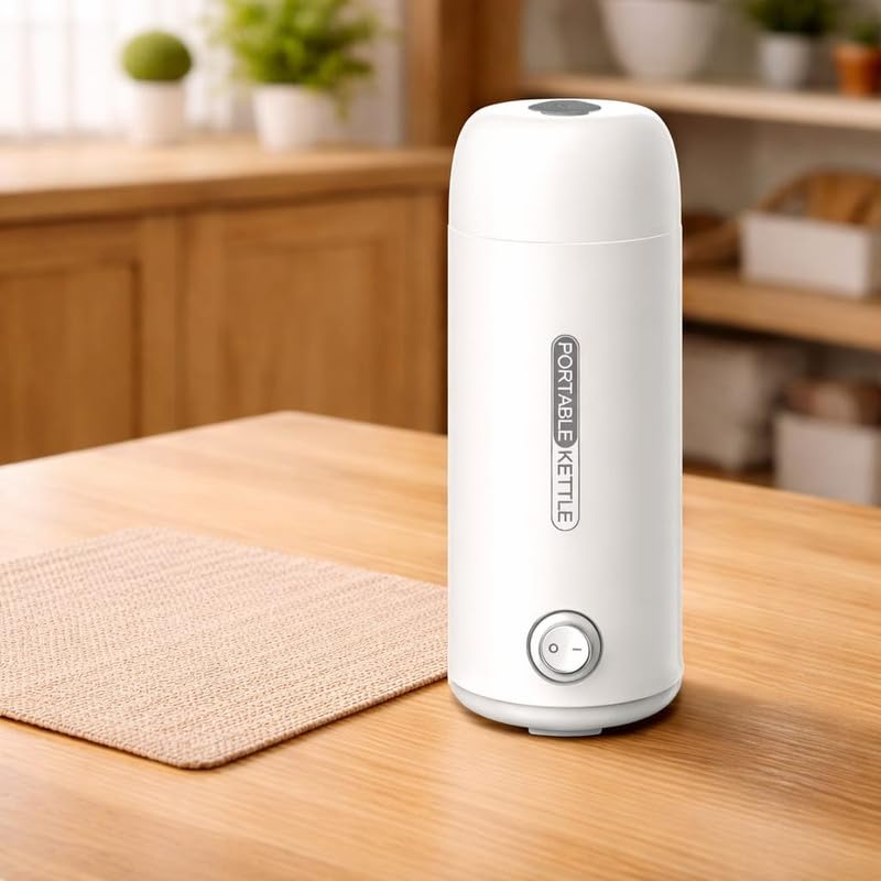 GION Travel Portable Electric Mini Kettle 400ml 300W SUS304 - Multipurpose for Coffee Tea Milk Instant Noodles - Safe One-Click Operation-image-41
