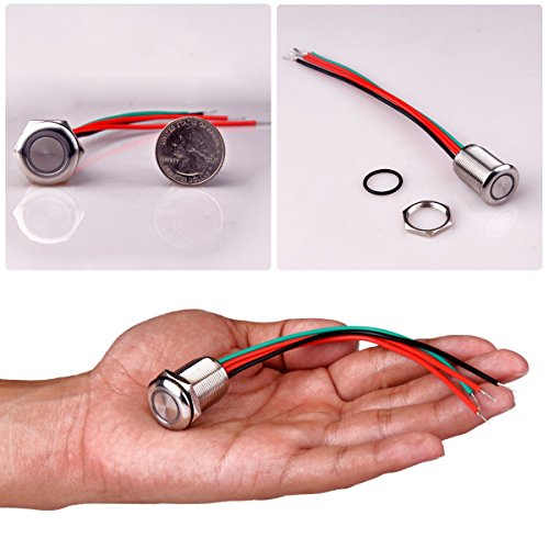 Ulincos Touch Switch Ut19Z1 Latching Switch Dc 6V To 24V, Blue Led Always On, Suitable For 19Mm 3/4" Mounting Hole #TOP5