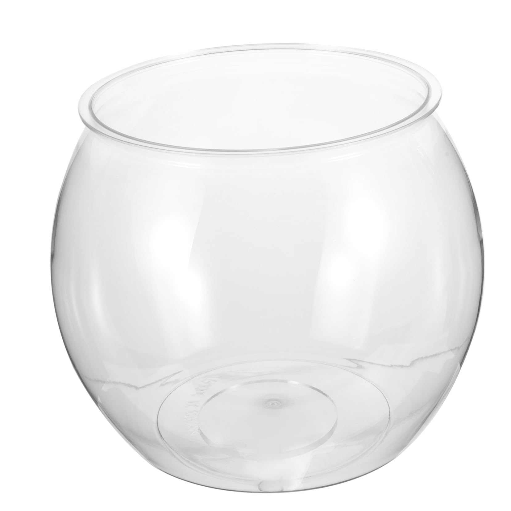 Sosoport Bocal à Poissons Plastique Transparent pour Aquarium De Bureau Bol De Poisson Décoratif Récipient pour Micro-Paysage