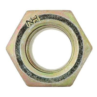 3/4-16 (10 Pack) Grade 8 Hex Nylon Insert Lock Nut, Fine Thread, Yellow Zinc by Makers Bolt