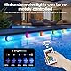 mizikuu Unterwasser Licht mit Fernbedienung, 4 Stück Multi Farbwechsel Poolbeleuchtung LED Teelichter Wasserdicht Pool Beleuchtung Poollicht Dekolichter für Schwimmbad, Brunnen, Teich, Aquarium