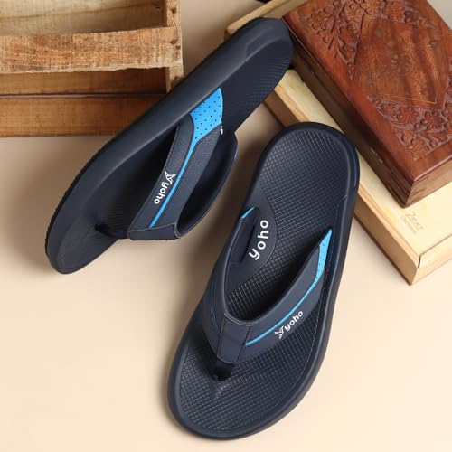 Image of YOHO Snugly Slippers for Men | Sleek Everyday Style | PU Cushioned Support & Durable Build | 004