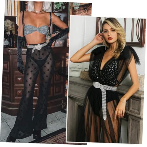 Fashion Rhinestone Waist Belt Alloy Delicate Shining Waistband for Women Stylish Accessory for Dresses and Skirts Durable and Glamorous Design2