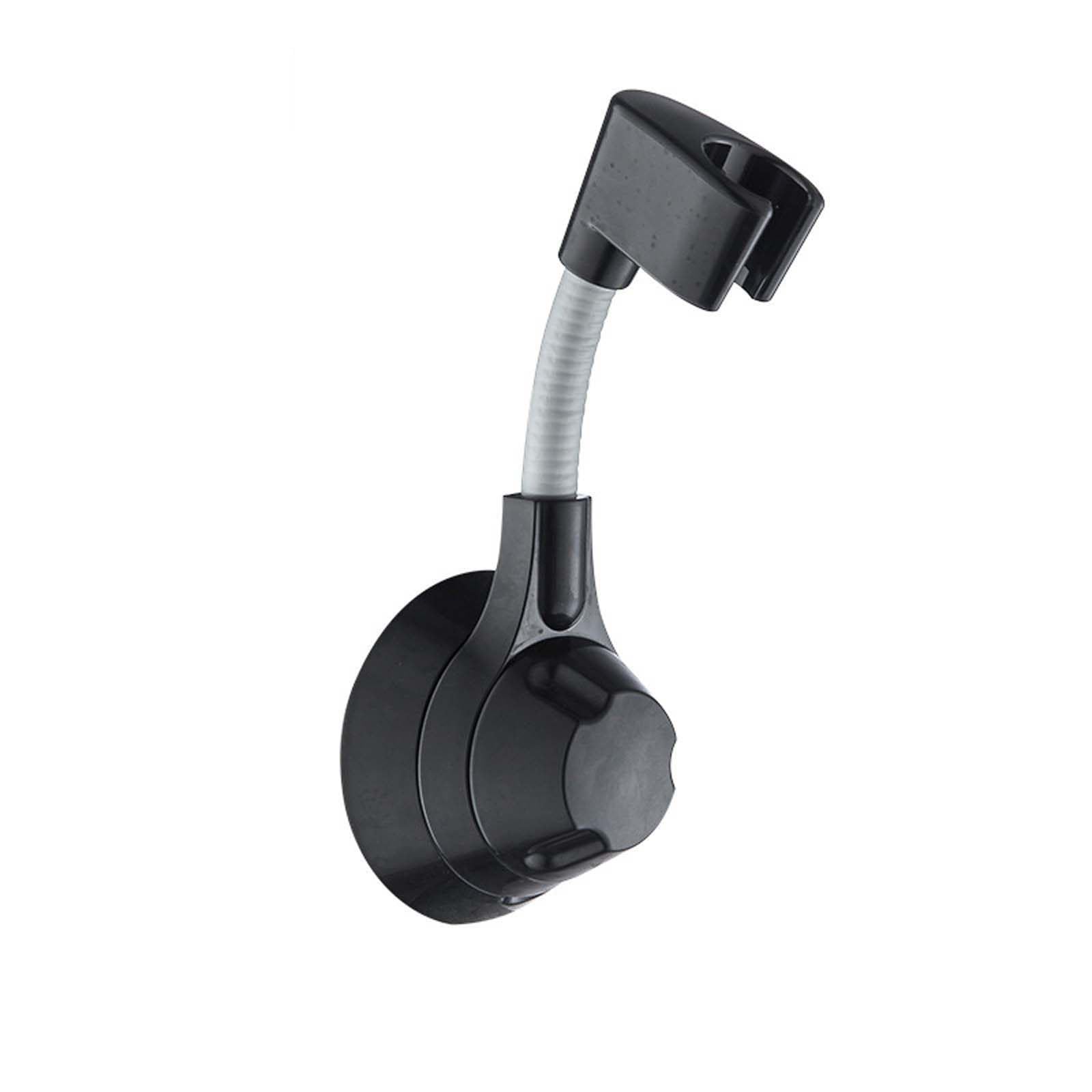 FLYIODFCXV shower head bracket, Universal Adjustment Shower Handle Holder and Moisture-Proof Hose(Black)