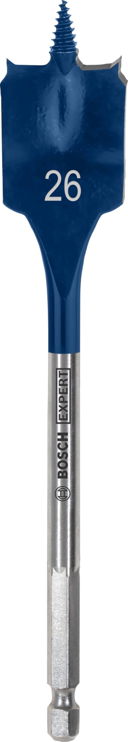 Expert Self Cut Speed Spade Bit, 26mm x 152mm, HEX Shank, 1 Pc