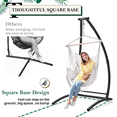 G Taleco Gear Hammock Chair Stand,Heavy-Duty Steel Hammock Stand,Multi-Use Swing Stand For Outdoor Indoor，Hammock Chair Not Include… (C Type) #TOP3
