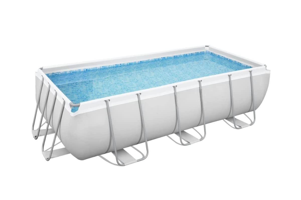 FunZone Portable Metal Frame Fun Readymade Swimming Pool 13.3Ft x 6.7Ft x 3.3Ft (56441)