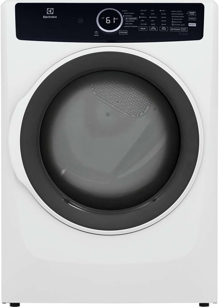 Electrolux ELFE7437AW 8 cu. ft. Electric Dryer Vented Front Load Perfect Steam Dryer with Instant Refresh in White