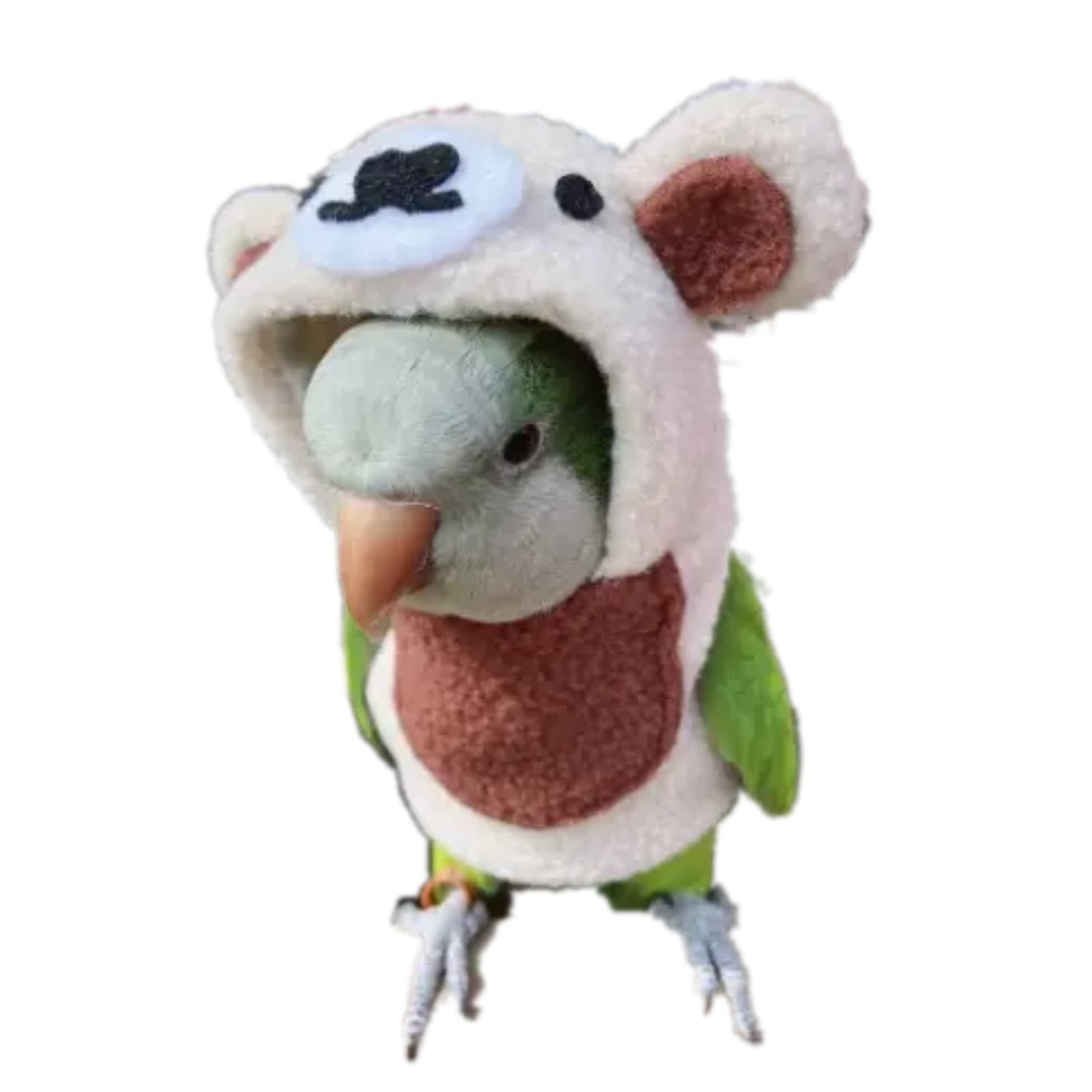 Bird Costume Bird Diaper Flight Suit Bird Bear Shape Bird Clothes Cosplay Photo Prop for Parrots Lovebird Parakeet Cockatiel Small Animals Apparel (with Diaper,Green-cheeked Conure)