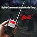 Spirit Box for Ghost Hunting – Paranormal Investigation Device with AM/FM Sweep, EMF Detection, EVP Recorder, Temperature Sensor & Backlit Display – Real-Time Spirit Communication Tool - Black