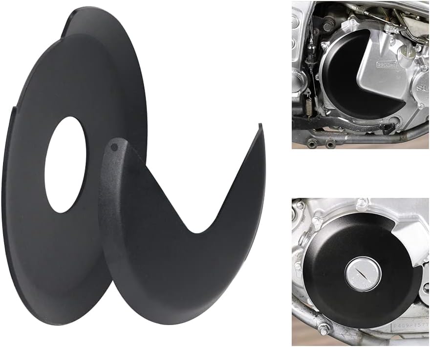 Xitomer Fit for DR650 Engine Guards with RTV Adhesive, Fit for DR650 1996-2015 2016 2017 2018 2019 2020 2021 2022 2023 2024 2025, Engine Ignition Clutch Case Savers Guards (Black)