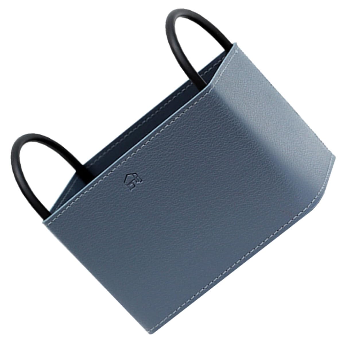 Panier de rangement télécommande PU bleu : fini le bureau encombré