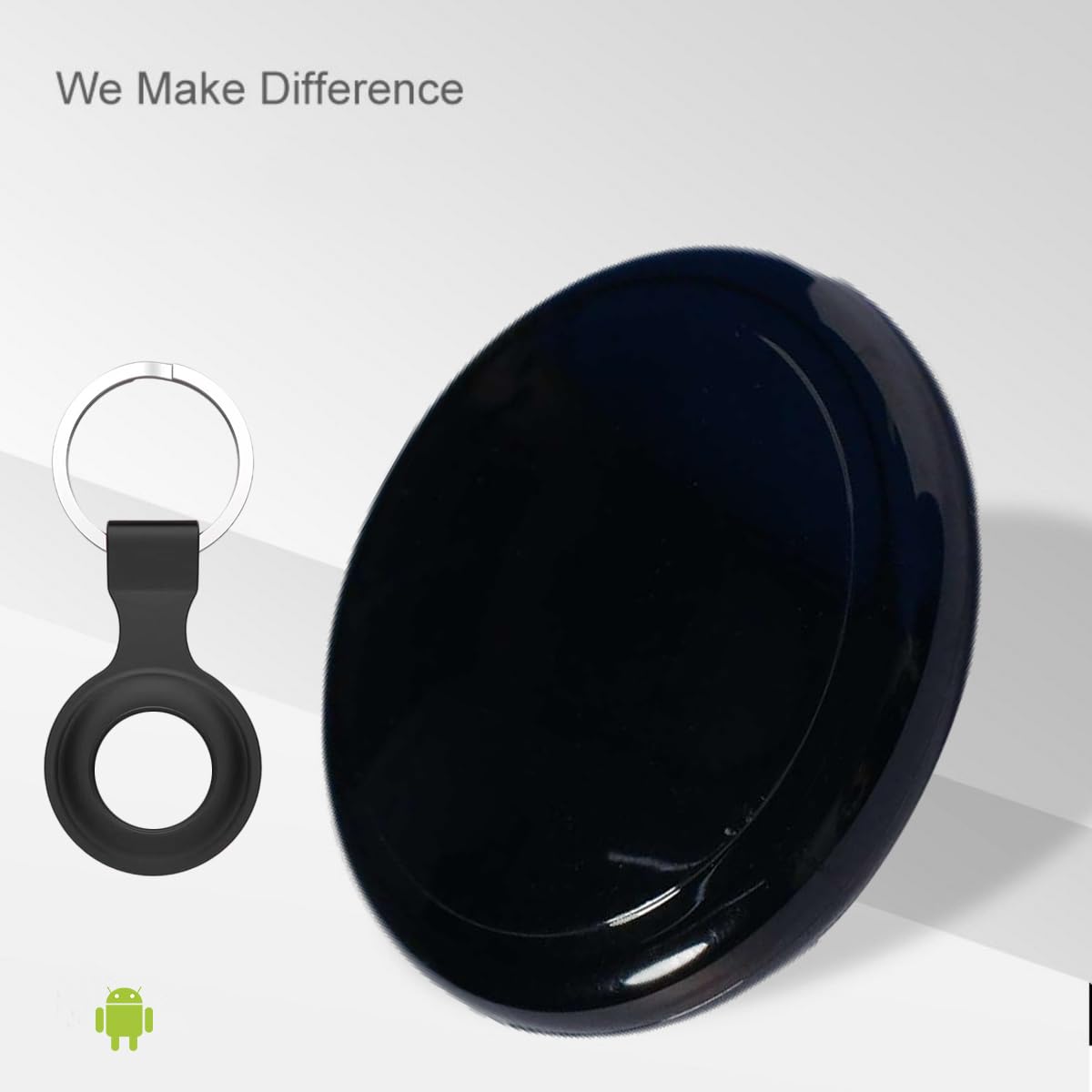 EMEBAY Localizzatore Bluetooth Localizzatori Oggetti, Tracker Suono Compatibile con Android e iOS, Tracker Anti-Perdita con Portachiavi, Plotter per Chiavi, Portafogli, Valigie Borse e Altro Nero
