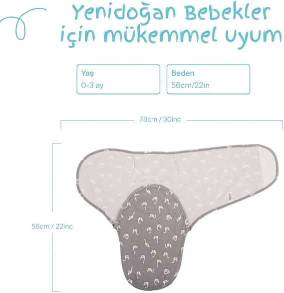 Sevi Bebe İnterlok Kundak Kuğu Desen