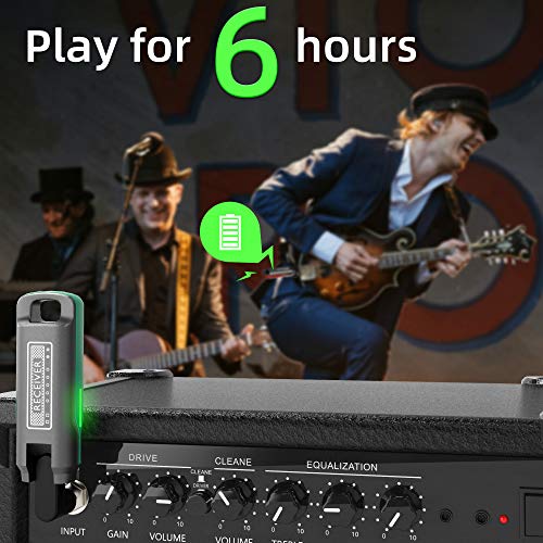Westshell WIRELESS G7 1 Key To Switch Wireless Guitar System Wireless Guitar Transmitter Receiver thumb #4