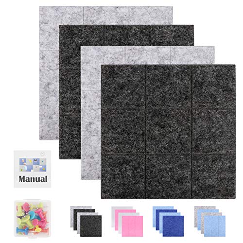 SEG Direct 11.8" x 11.8" Large Square Felt Pin Board for Wall |