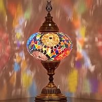 Amazon.co.jp: 電池式モザイクテーブルランプ LEDライト内蔵