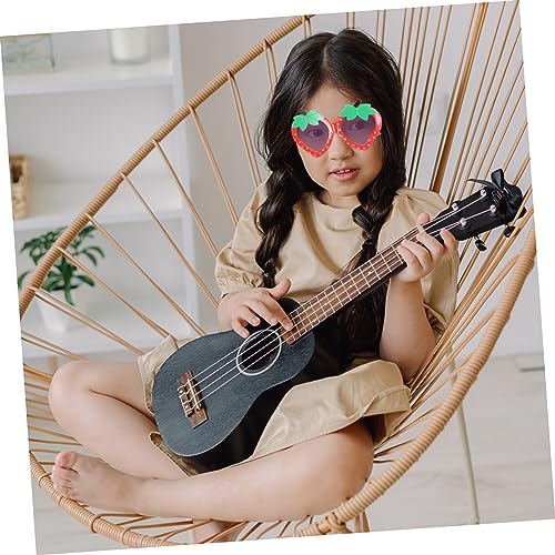 VANZACK Unique Strawberry Shaped Sunglasses for Boys and Girls 4 Pieces Toddler Strawberry Sunes Girls' Fashion Safe and Comfortable3