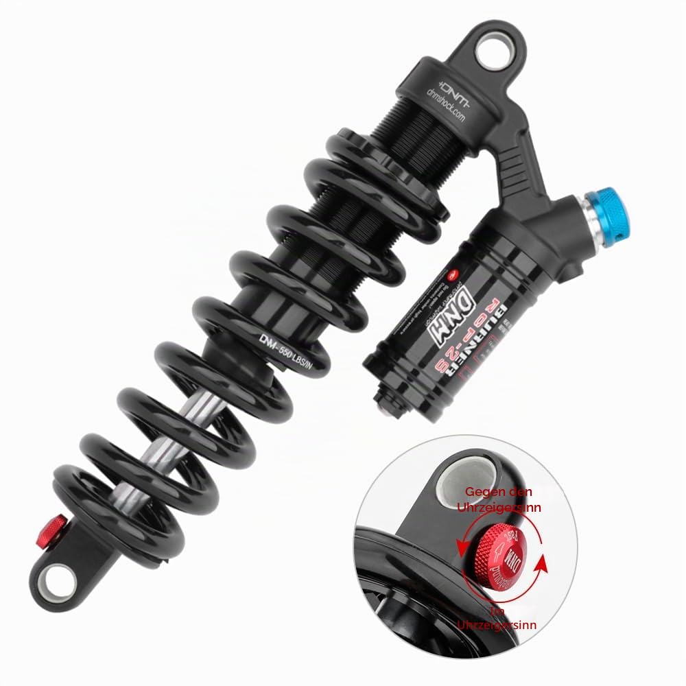 DNM RCP2S Downhill Mountainbike Hinterradaufhängung Federstoßdämpfer MTB Stoßdämpfer für MTB/Elektro-Mmotorrad (190 × 51 mm (250 kg))