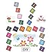 Craft Finger Ink Pad 20 Colors, Craft Ink Pad Stamps Partner DIY Color, Rainbow Washable Stamp Pads Set for Rubber Stamps Partner Color Card Making and Kids DIY Scrapbooking, (Pack of 20)