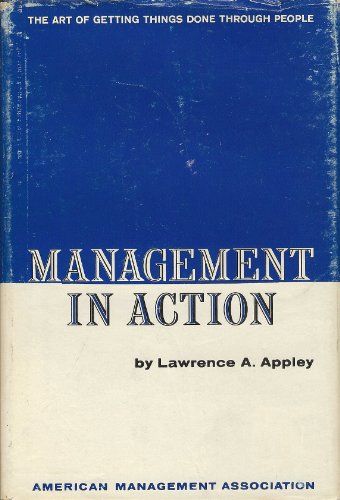 Management in Action B000GT1HV6 Book Cover