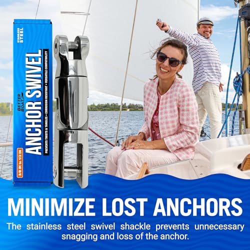 Better Boat Anchor Swivel Stainless Steel Anchor Swivel Shackle Chain Swivels 3/8 Inch To 1/2 " thumb #3