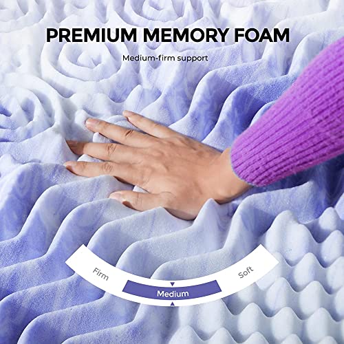Image of Springtek Premium 2 Inches Gel Memory Foam Mattress Topper for Single Bed | Multi Zoned Support Mattress Padding Topper for Back & Neck Pain Soft Support Comfortable Sleep | 72 By 36 Inch, White