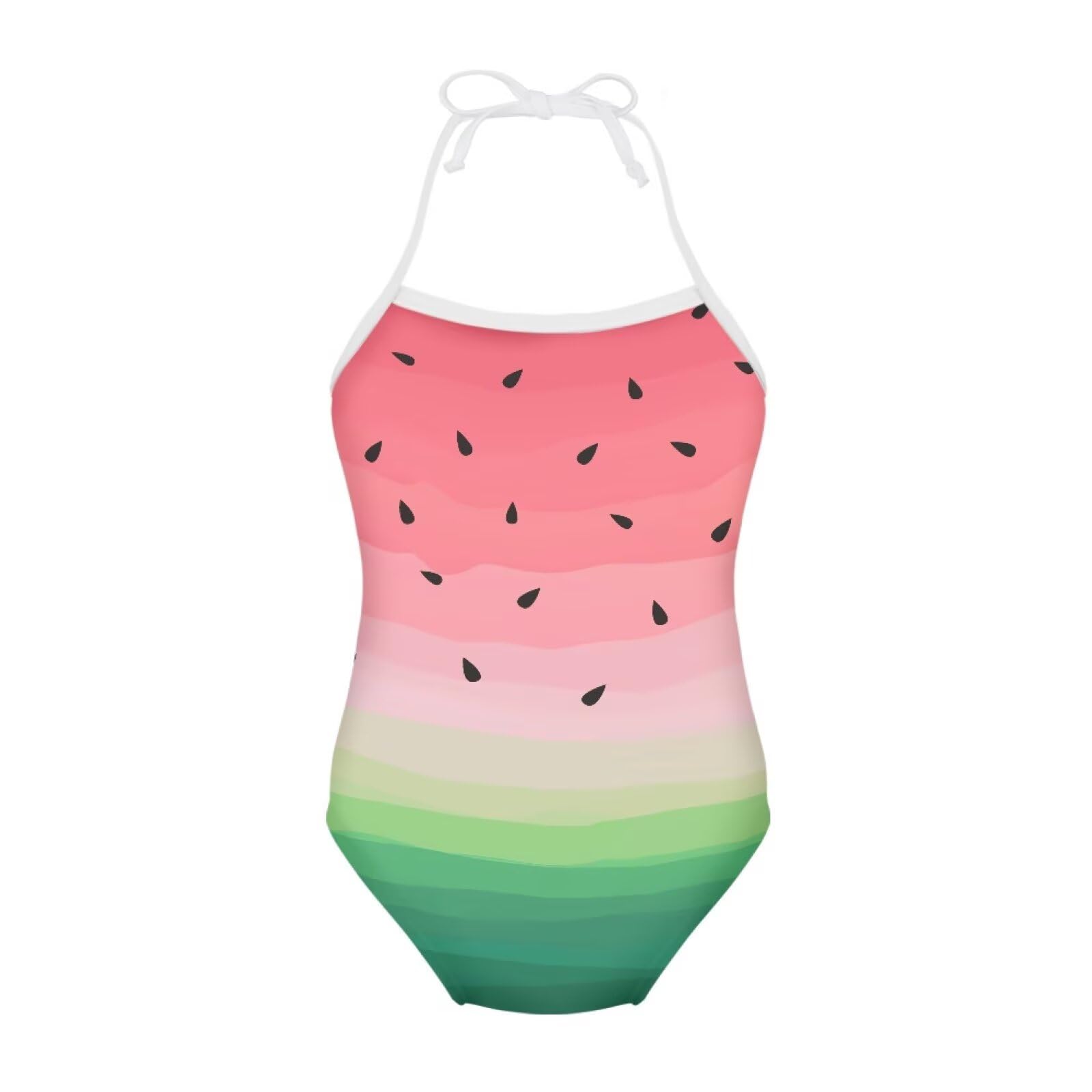 ELEQIN Cartoon Animal Cute Girls One Piece Swimsuit Adjustable Swimwear for 3Y-10Y