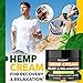 Natural Hemp Cream with MSM, Arnica, Emu Oil, Aloe Vera, Turmeric - Effective Discomfort Elimination for Joints, Hips, Back, Neck, Knees, Elbows, Fingers - Maximum Potency Hemp Oil Extract Gel, 4 oz