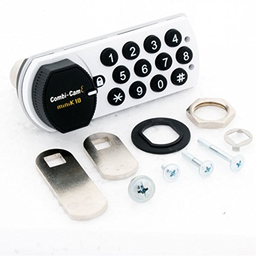 Fjm Security Products 7910-K10-Hrh-Wht Combi Cam E Electronic Cabinet Lock, White #TOP1