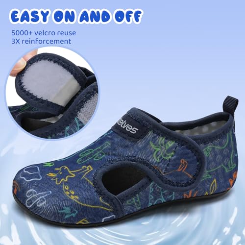 Image of WateLves Kids Water Shoes Toddler Girls Boys Barefoot Non-Slip Quick Dry Aqua Socks for Beach Swim Walking