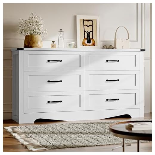 BORNOON 6-Drawer Modern Storage Dresser