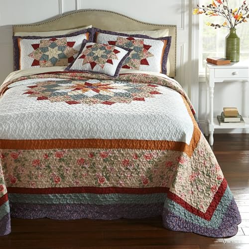 BrylaneHome Virginia Bedspread - Full, Multi