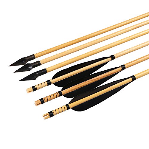 image for Huntingdoor Wooden Arrows 31inch Archery Shaft 5