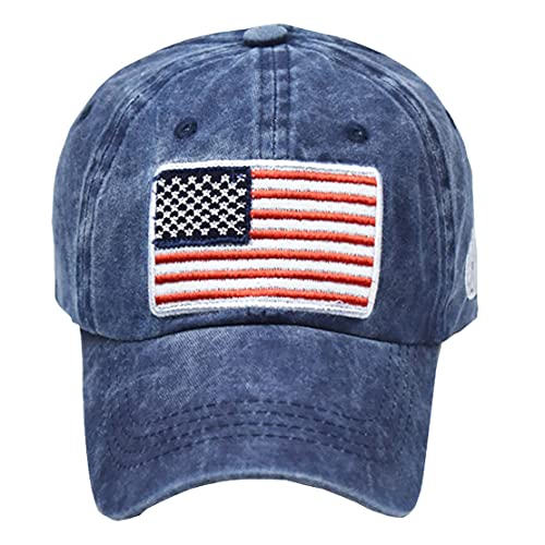 Gorra de béisbol ajustable con bandera americana miniatura 7