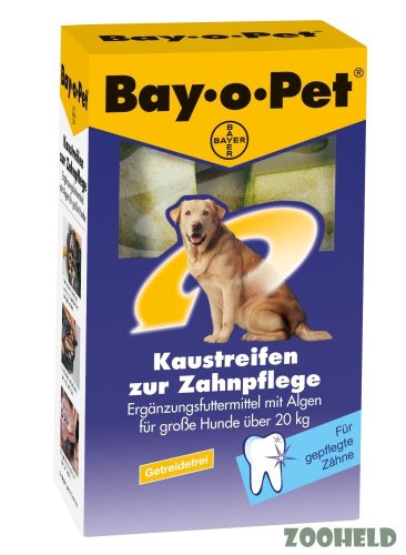 Bayer Bay-0-Pet Zahnpflege Kaustreifen, große Hunde, 140 g