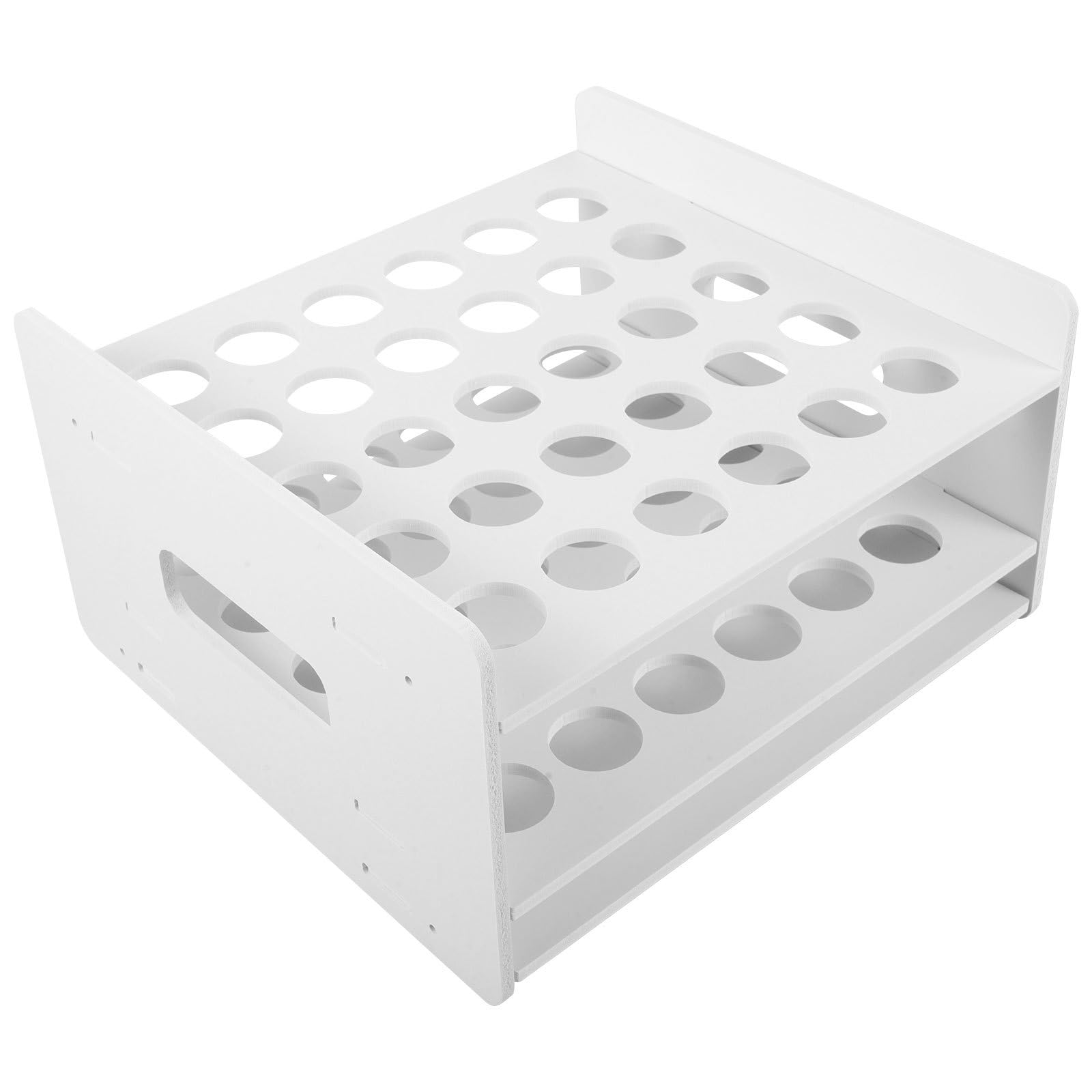 Housoutil Organisateur De Ciseaux En Bois 27X25X15Cm Avec Support 20 Trous Pour Rangement De Ciseaux Et Tubes À Essai Idéal Pour Bureau École Et Atelier Diy